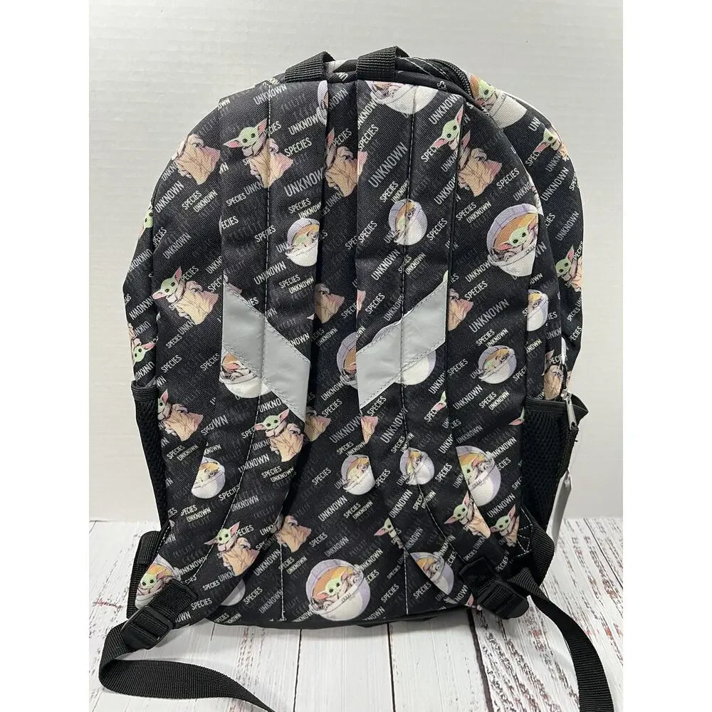 Star Wars Mandalorian Baby Yoda Reflective‎ Backpack Laptop 17